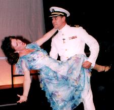 Lena and Dave Morgan as Mona and The Captain 
