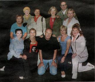 Our cast with Richard Digance